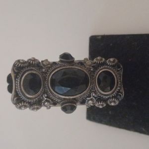 Ring with 3 Black Stones